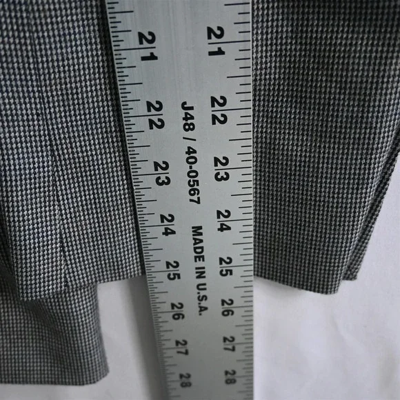 Lauren Ralph Lauren 46R Gray Nailshead Mens Blazer Sport Coat Jacket